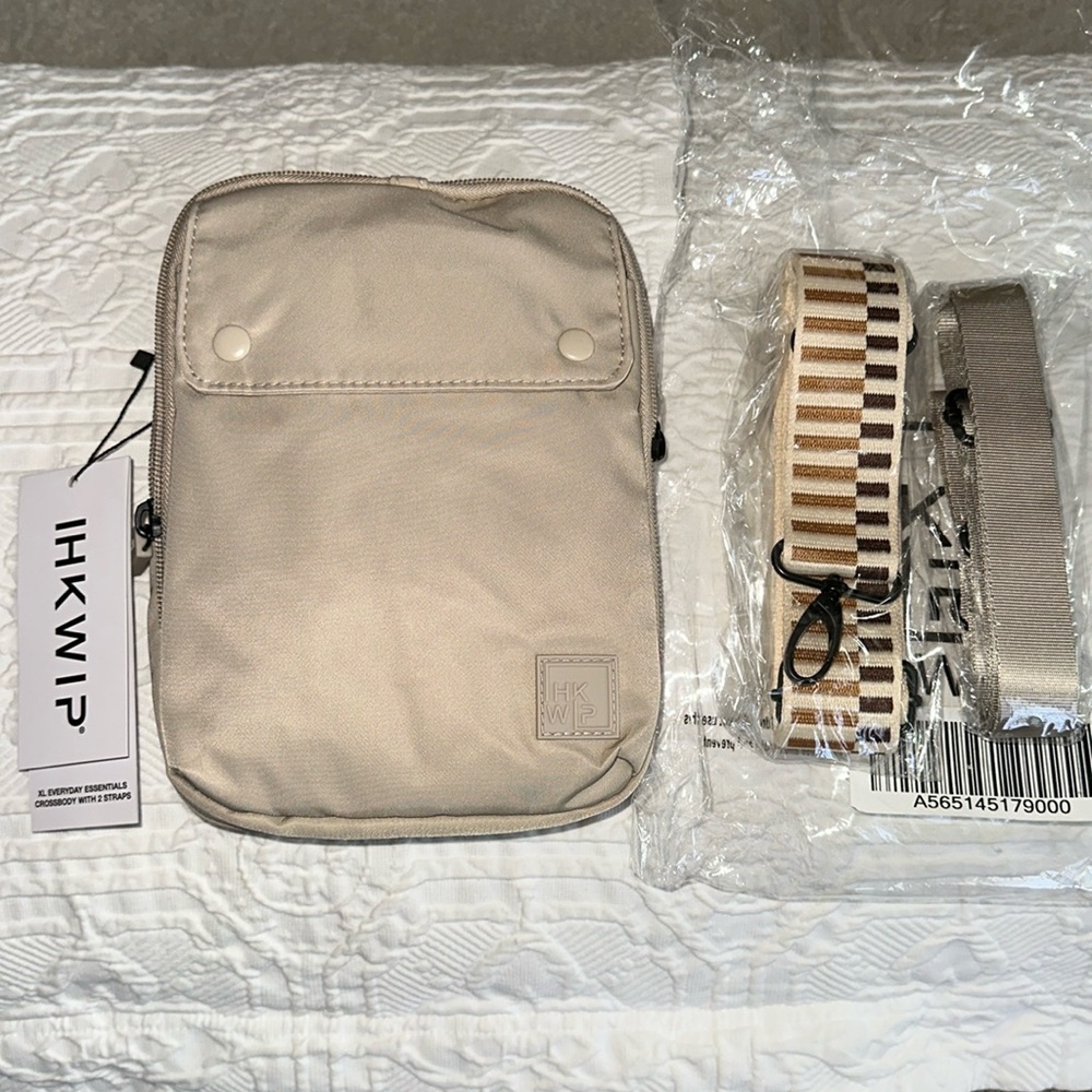 IHKWIP XL Everyday Essentials Crossbody with 2 Straps Sand